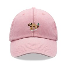 Sloth Sleeping Baseball Cap Vintage Washed Unisex Dad Hat Funny Cute Animal