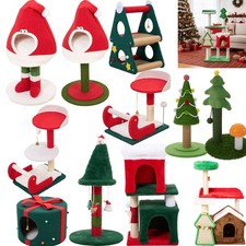 Christmas Cat Tree Scratching