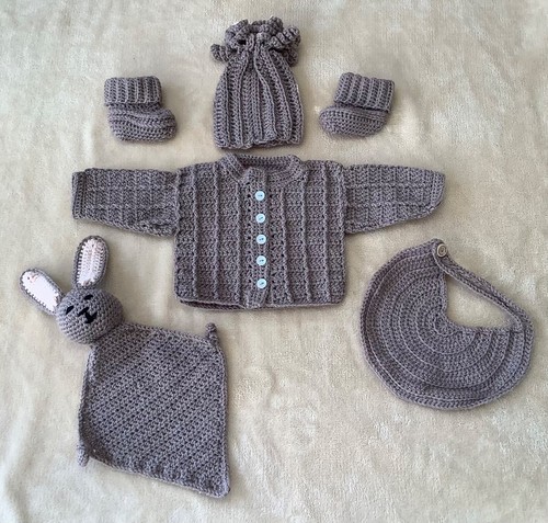 Crochet baby cardigan hat - crochet, and