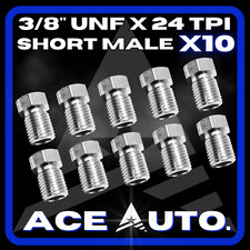 10x Brake Pipe Male Fitting