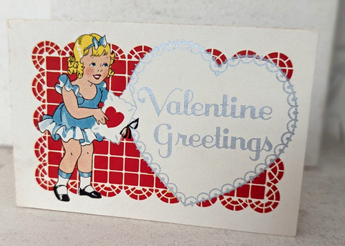 Vintage 1940 used girl heart - vintage,
