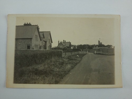 Vintage rppc photo town - rppc, scene