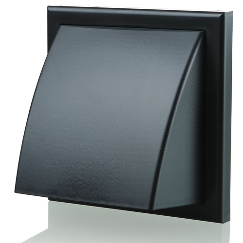 Plastic cowled wall vent - plastic,