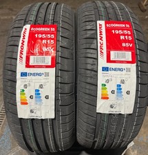 2x 195/55R15 BUDGET TYRES