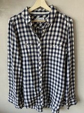 Fat Face Check Shirt. Navy