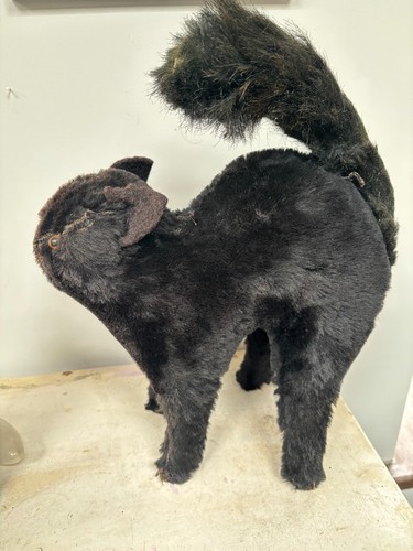 Vintage black cat - black, toy