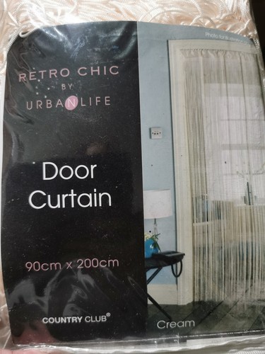 String door curtain - string, room