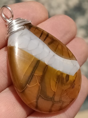 Orange brown dragon veins - orange,