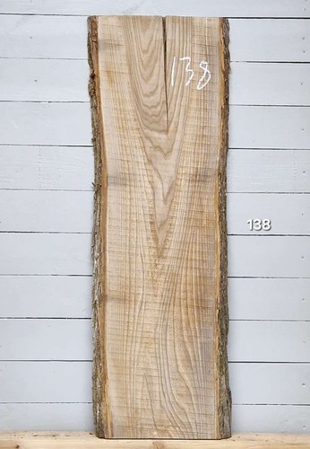 Elm live edge timber 1240mm - live,