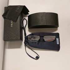 Prada VPS 54E 55■17 1BO-1O1 140 Unisex Rimless Rectangular Glasses Frames Black