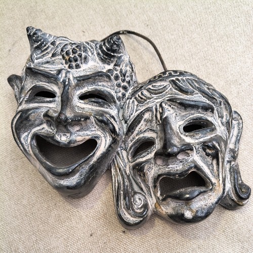 Vintage ceramic greek tragedy - vintage,