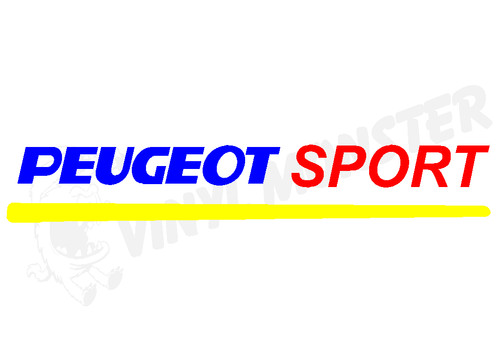 Peugeot sport car sticker - peugeot,