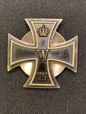 RARE TYPE ORIGINAL WW1 GERMAN IRON CROSS 1ST CLASS SCREW BACK  MARKED 800 SILVER