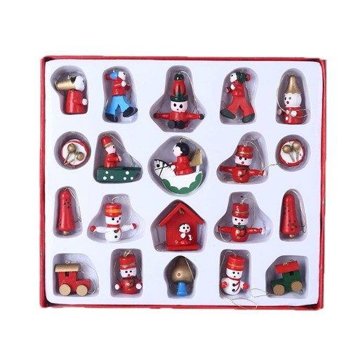 Multi wooden ornaments - wooden,