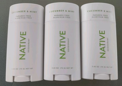 Native deodorant cucumber - 3x, &