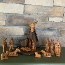 Vintage 15 Pcs Hand Carved
