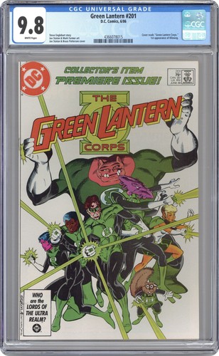 Green lantern 201d cgc - lantern, 9.8