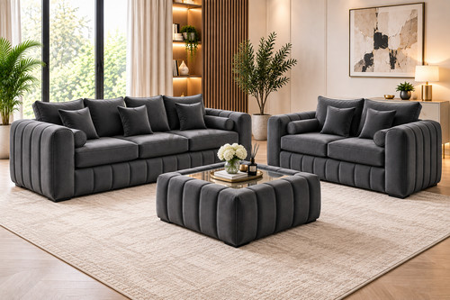 Luxury plush velvet sofa - 2, 4