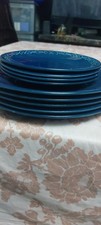 9  X Barbeque Barratts Stracpforshire   5 Pce Dinner 4 side Plates Sets Good £20