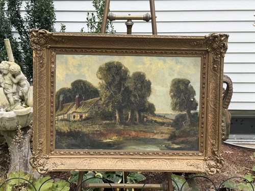 Antique oil painting c - antique, o/c