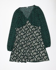 Topshop Women’s Green Floral