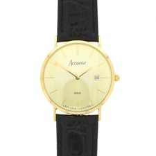 Accurist Watch 9ct Gold Case