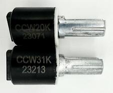 Black Replacement Toilet Seat Hinges Soft Close CCW & CW SET 