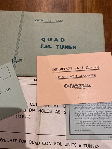 Quad tuner instruction book - quad,
