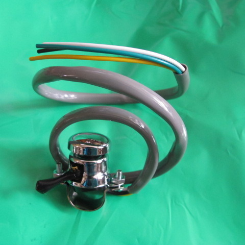 Clamp chrome push top horn - on,