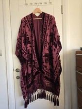 Velvet Devore Burnout Burgundy