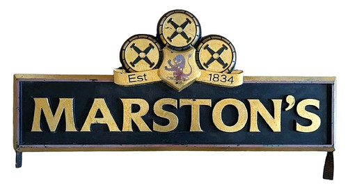 Genuine marstons brewery sign - genuine,