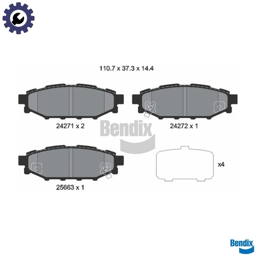 Brake pad set disc - pad,