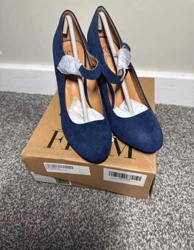 Fiore navy blue suede - navy,