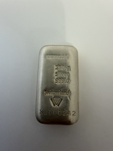 Metalor silver cast - cast, bullion
