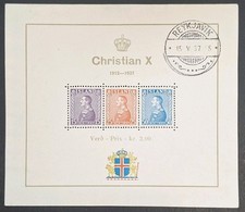 Iceland 1937, "Silver Jubilee of King Christian X" Mini Sheet Used 