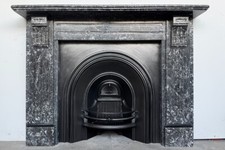 Antique Victorian grey St Anne fireplace surround | fire surround | mantle