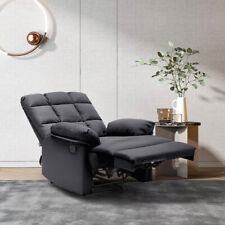 PU Leather Adjustable Sofa Bed Recliner Armchair Single Sofa Lounge Chair Home