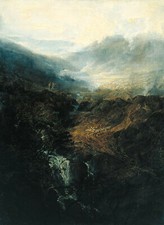 Coniston Fells, Cumberland 1798 JM William Turner -17"x22" Fine Art Print -01284