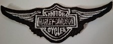 Winged Harley upcycled Patch