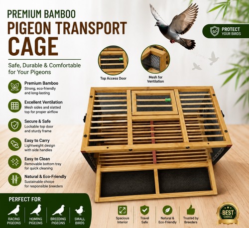 Wooden pigeon transport - pigeon,
