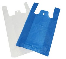 Plastic Vest Bags White