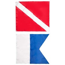 Diving Kayaks Boats Flag