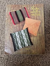 Sirdar 7803 DK or Crepe Wool Cushion Covers Knitting Pattern. Vintage