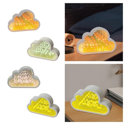 Diy tulip cloud mirror - cloud, night