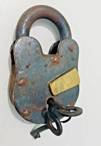 Padlock with keys antique - with,