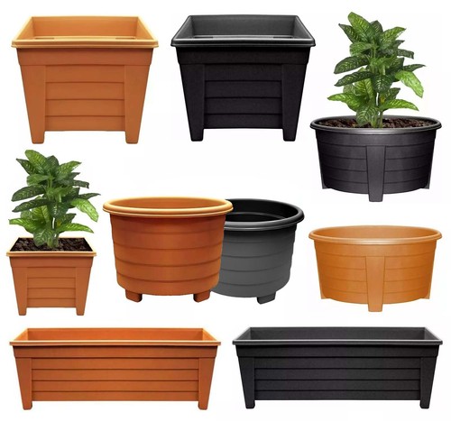 Plastic long plant planter