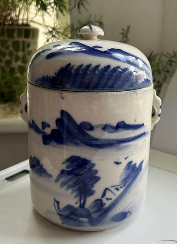 Vintage china tea caddy - vintage,