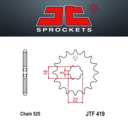 Steel sprocket 419 tooth 15 - sprocket,