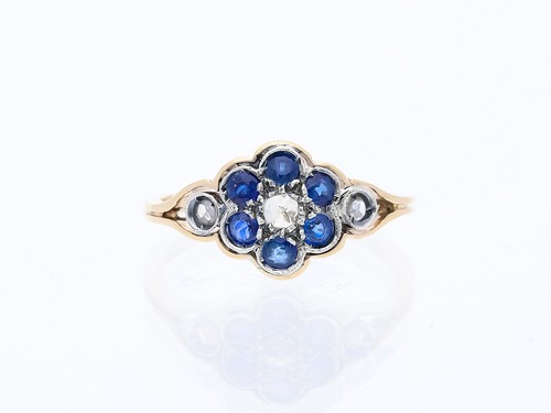 Antique ring brilliant - ring, diamond