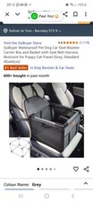 GoBuyer Waterproof Pet Dog Car Seat